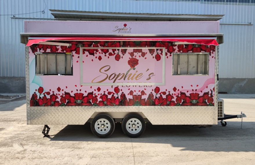 13ft mobile flower truck trailer for sale